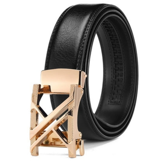Fashion Black Men's Casual Leather Belt