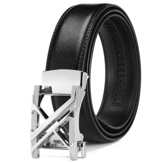 Fashion Black Men's Casual Leather Belt