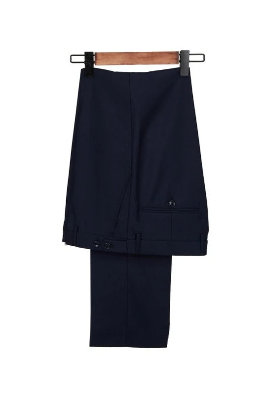 Classical White Peaked Lapel Best Fitted Wool Prom Suits