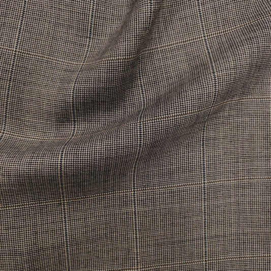 Fashion Gray Houndstooth Wool Business Suits
