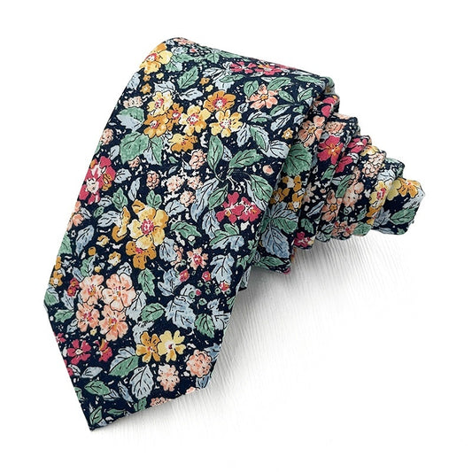 Glamorous Printed Flower Tie