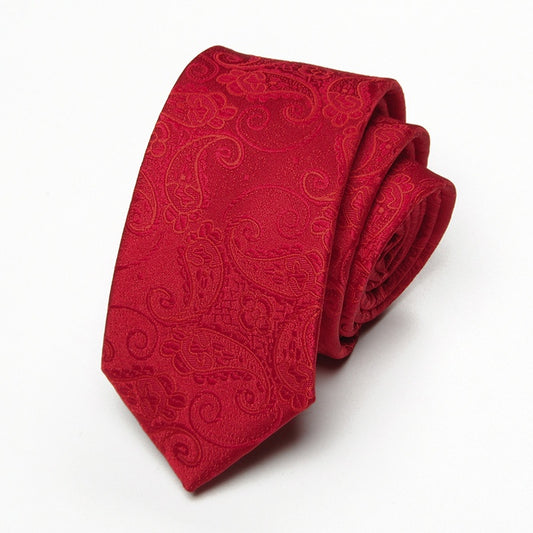 Red Jacquard Tie