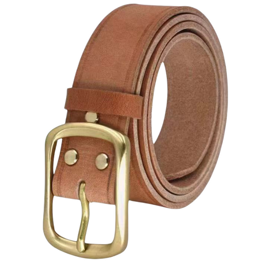 Men's Bronze Trendy Leather Belt