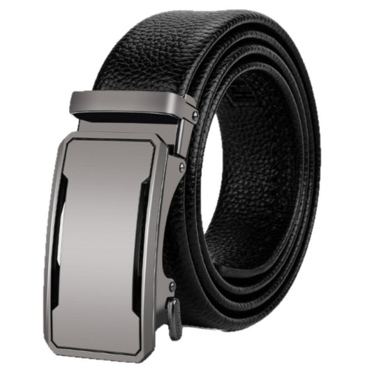 Chic Men's Black Business Genuine Leather Belt