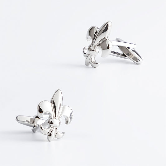 Fleur-de-lis Cufflinks In Sterling Silver