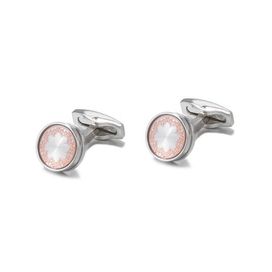 Delicate Floral Engraved Cufflinks