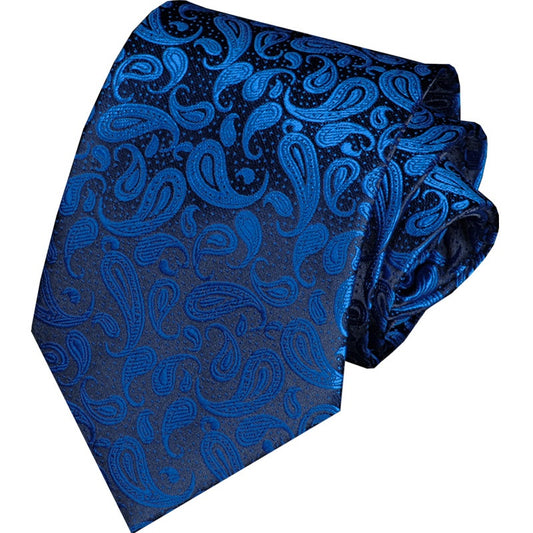 Blue Elegance Jacquard Handmade Tie